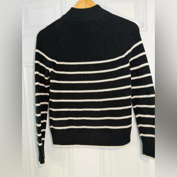 J. Crew Black and White Cowl Neck Sweater - Picture 2 of 3